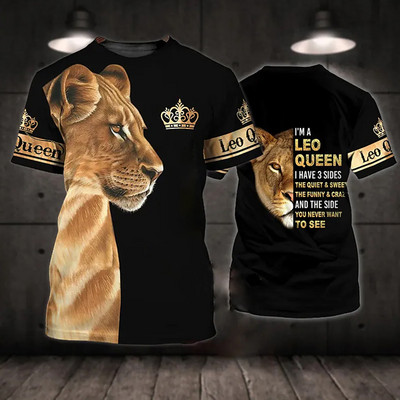 Vintage majica kratkih rukava sa životinjama za muškarce Majice s printom tigra/škorpiona 3D ležerna muška majica s kratkim rukavima Prevelika muška odjeća Ropa Para Hombre