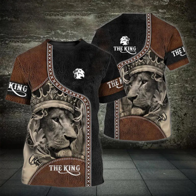 Vintage majica kratkih rukava sa životinjama za muškarce Majice s printom tigra/škorpiona 3D ležerna muška majica s kratkim rukavima Prevelika muška odjeća Ropa Para Hombre