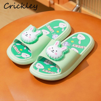 Cartoon Rabbit παιδικά παπούτσια παραλίας Καλοκαιρινά παιδικά παπούτσια πισίνας από PVC Εξωτερική παιδική παντόφλες Μαλακή αντιολισθητική σόλα μπάνιου για εσωτερικούς χώρους για κορίτσια