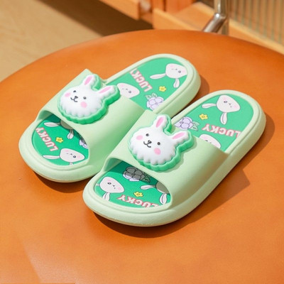 Crtani zečevi, dječje cipele za plažu, ljetne PVC dječje papuče za vanjski bazen, mekani potplat, neklizajuće kućne papuče za djevojčice