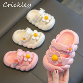 Nyári Virágok Gyerek kültéri papucsok Aranyos tömör EVA puha strandcipők kisgyermek lányoknak csúszásmentes, kényelmes gyerekpapucs