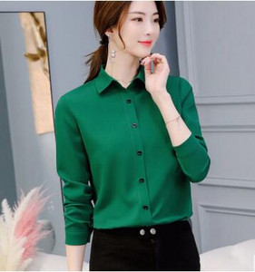 Blusas Mujer De Mod Μπλούζες μακρυμάνικο πέτο Λευκή μπλούζα γραφείο Γυναικείες μπλούζες εργασίας Μόδα ρούχα Blusas γυναικεία πουκάμισα B101111