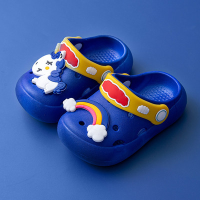 Vasaras bērniem Neslīdošas Čības Zēni Meitenes Zīdaiņiem Karikatūra Pludmales Sandales Alu Apavi Bērnu Dobās Ikdienas Mājas Apģērba Čības