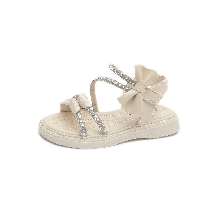 Copii Printesa Pantofi Bebeluși Fetițe Flat Bling Sandale din piele Fashion Paiete Moale Copii Dance Party Pantofi strălucitori Crystal F05214