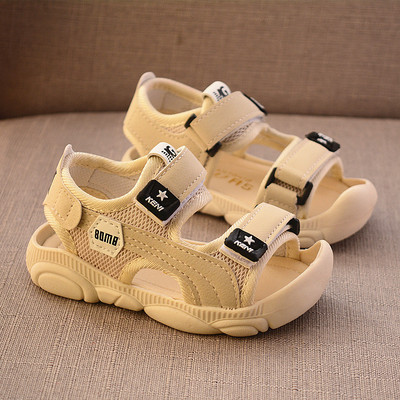 2023 Летни детски обувки Момчета Меки подметки Плажни обувки Мъжки Baby Baotou Anti-kick Детски сандали Летни сандали Princepard