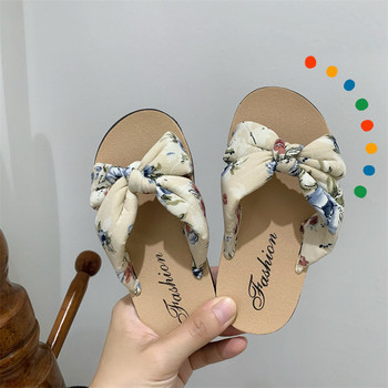 TaoziBaby Летни модни чехли с щампи за момичета Гъба Удобни меки ежедневни сандали за закрито и открито