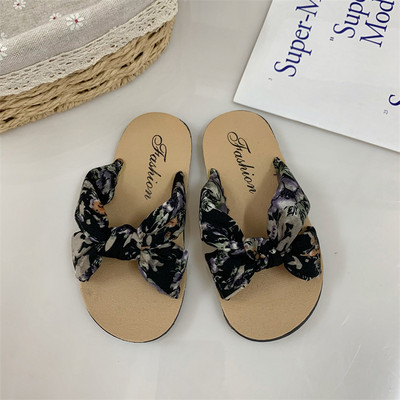 TaoziPapuci cu imprimeu la modă de vară pentru fetiță, din burete, confortabili, moale, casual, pentru interior și exterior