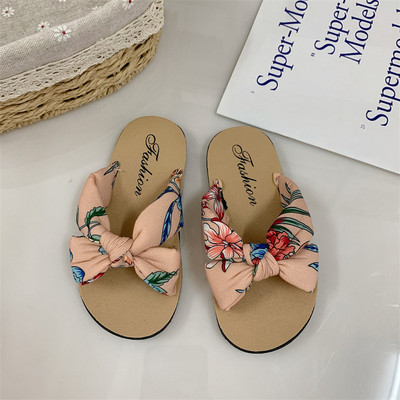 TaoziPapuci cu imprimeu la modă de vară pentru fetiță, din burete, confortabili, moale, casual, pentru interior și exterior