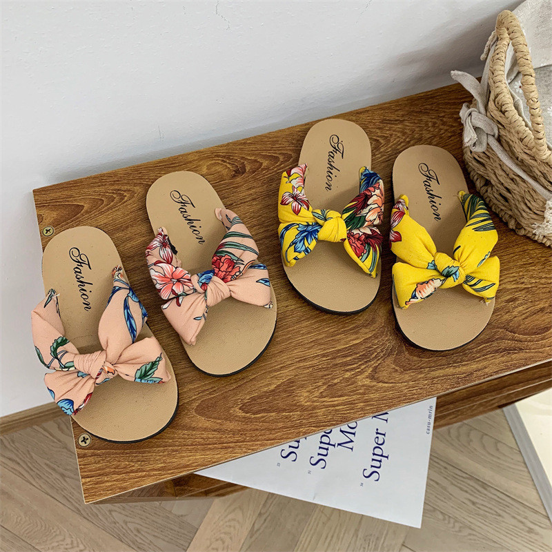 TaoziPapuci cu imprimeu la modă de vară pentru fetiță, din burete, confortabili, moale, casual, pentru interior și exterior