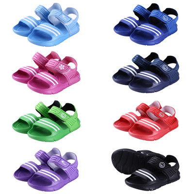 Bebe Dječaci Djevojčice Ljetne ležerne sandale za plažu Dječje dječje ravne cipele Lagane prozračne PVC sandale Novo