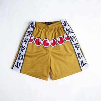 Pantaloni scurți anime Bărbați, femei, Demon Slayer, imprimare 3D, pantaloni scurți de gimnastică, plasă, uscare rapidă, pantaloni scurti, pentru antrenament de fitness, alergare, vară