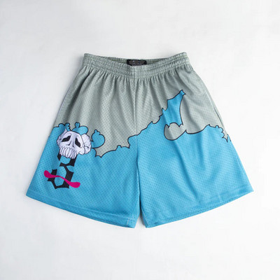 Pantaloni scurți anime Bărbați, femei, Demon Slayer, imprimare 3D, pantaloni scurți de gimnastică, plasă, uscare rapidă, pantaloni scurti, pentru antrenament de fitness, alergare, vară