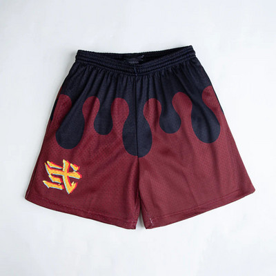 Pantaloni scurți anime Bărbați, femei, Demon Slayer, imprimare 3D, pantaloni scurți de gimnastică, plasă, uscare rapidă, pantaloni scurti, pentru antrenament de fitness, alergare, vară
