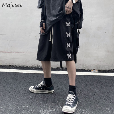 Kratke hlače za muškarce s printom leptira, ležerne, uniseks, za parove, šik, dnevne, ulične, kratke, korejske, ljetne Hip-hop ulične, retro