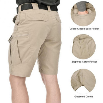Класически тактически шорти за мъже на открито, модернизирани водоустойчиви бързосъхнещи къси панталони с много джобове, лов, риболов, военни карго шорти