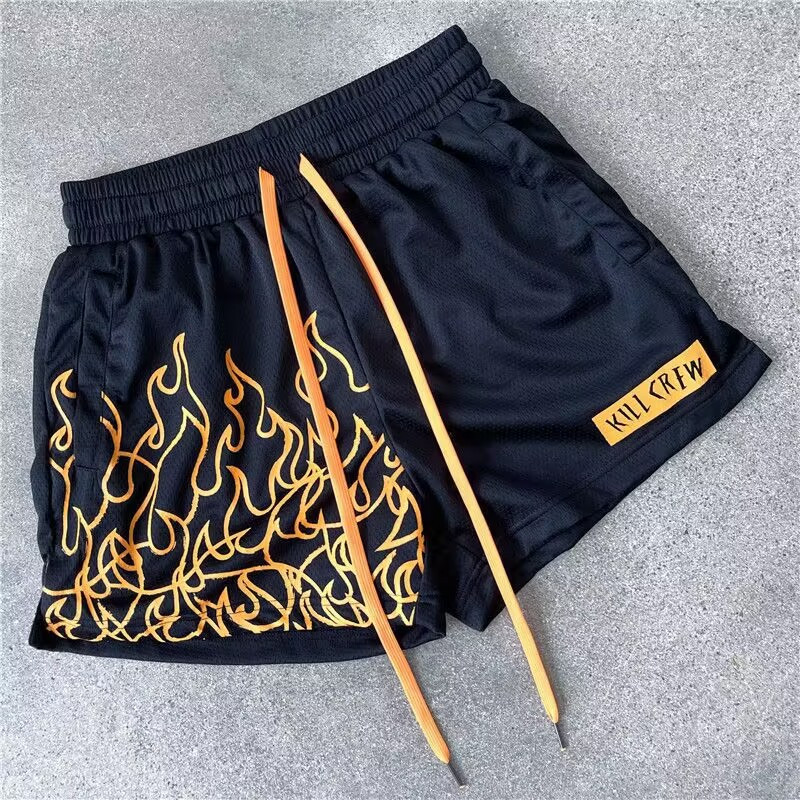 Letné pánske šortky Bežecké športy Basketbalové fitness šortky Sieťované rýchloschnúce priedušné trendy šortky Pánske plážové nohavice