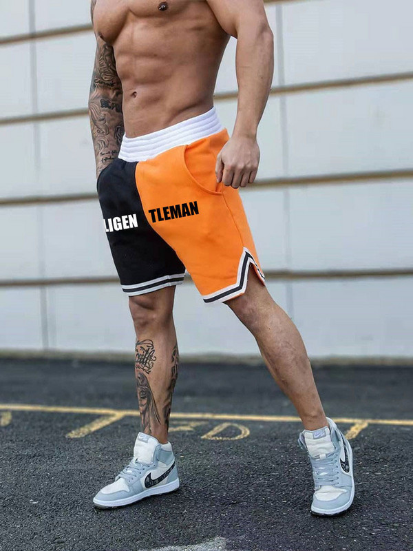 Pantaloni scurți hip-hop noi pentru bărbați în versiunea de primăvară și vară 2021, timp liber temperament simplu, hip hop, fitness, baschet, sporturi rare