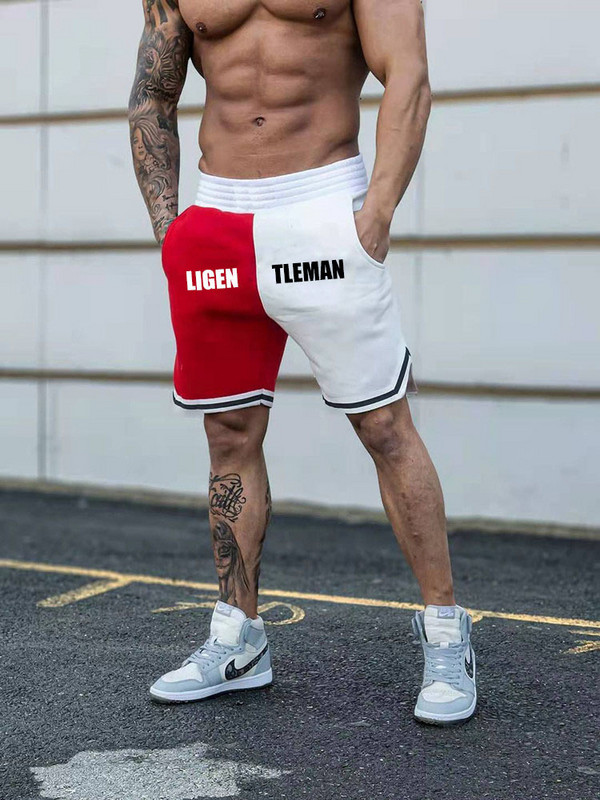 Pantaloni scurți hip-hop noi pentru bărbați în versiunea de primăvară și vară 2021, timp liber temperament simplu, hip hop, fitness, baschet, sporturi rare