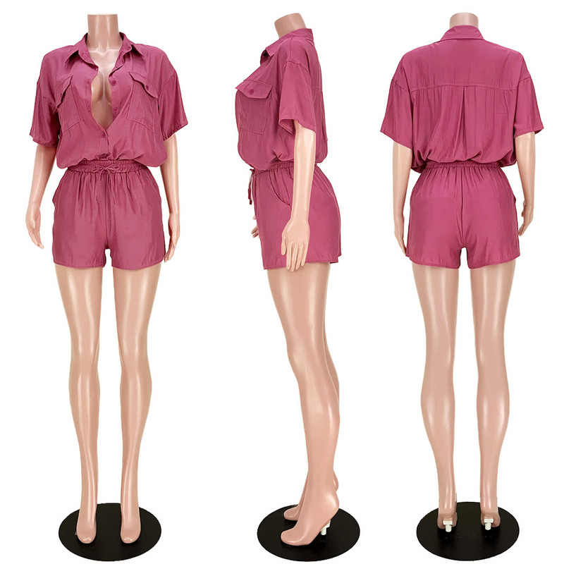 Ženski odgovarajući setovi Ležerna odijela za kamione Ležerna majica s dugmadima Bandage Komplet hlača Odjeća Ležerna dnevna odjeća