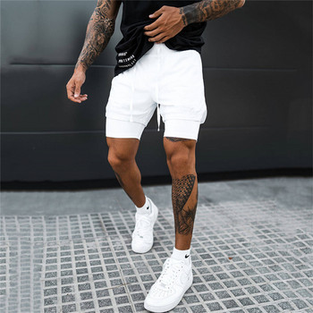 2023 In 1 Running Shorts Men Gym Shorts Sport Man 2 In 1 Double-deck Quick Dry Fitness Pants Панталони за джогинг Спортни спортни панталони