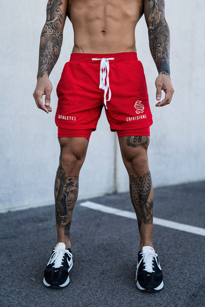 Pánske bežecké šortky 2023 v 1, športové šortky do posilňovne, športové 2 v 1, dvojpodlažné rýchloschnúce fitness nohavice, joggingové nohavice, športové tepláky
