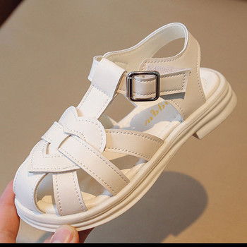 Παιδικά παπούτσια με μαλακή σόλα Καλοκαιρινό λουράκι T με κλειστά δάχτυλα Παιδικά παπούτσια αγάπης για κορίτσια Πλεκτά Princess Αντιολισθητικά σανδάλια παραλίας G03291