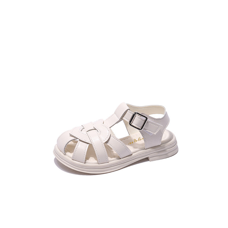 Παιδικά παπούτσια με μαλακή σόλα Καλοκαιρινό λουράκι T με κλειστά δάχτυλα Παιδικά παπούτσια αγάπης για κορίτσια Πλεκτά Princess Αντιολισθητικά σανδάλια παραλίας G03291