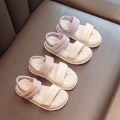 Mergaičių mišrios spalvos Mielos vaikiškos basutės laisvalaikio kabliukas ir kilpa Super Minkšti universalūs vaikiški batai laisvalaikio paplūdimio atostogų avalynė G04284