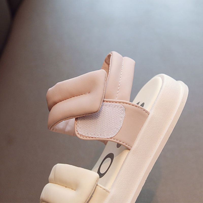 Mergaičių mišrios spalvos Mielos vaikiškos basutės laisvalaikio kabliukas ir kilpa Super Minkšti universalūs vaikiški batai laisvalaikio paplūdimio atostogų avalynė G04284