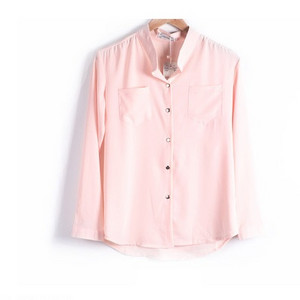 2019 Casual Femei Bluze Maneca lunga Camasa alba Bluza din sifon