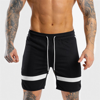 Мъжки спортни къси панталони летни плажни шорти тренировъчни бодибилдинг ежедневни шорти летни къси панталони тренировка фитнес GYMS къси панталони