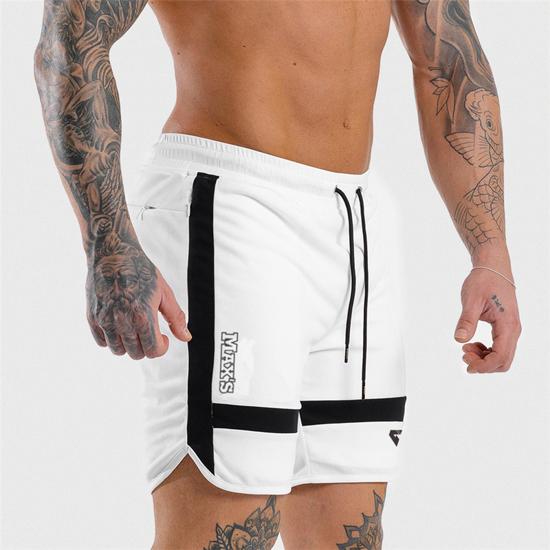 Pantaloni scurti sport pentru bărbați Pantaloni scurți de vară pentru plajă Antrenament Pantaloni scurți pentru culturism Pantaloni scurți de vară Antrenament Fitness GYMS Pantaloni scurti