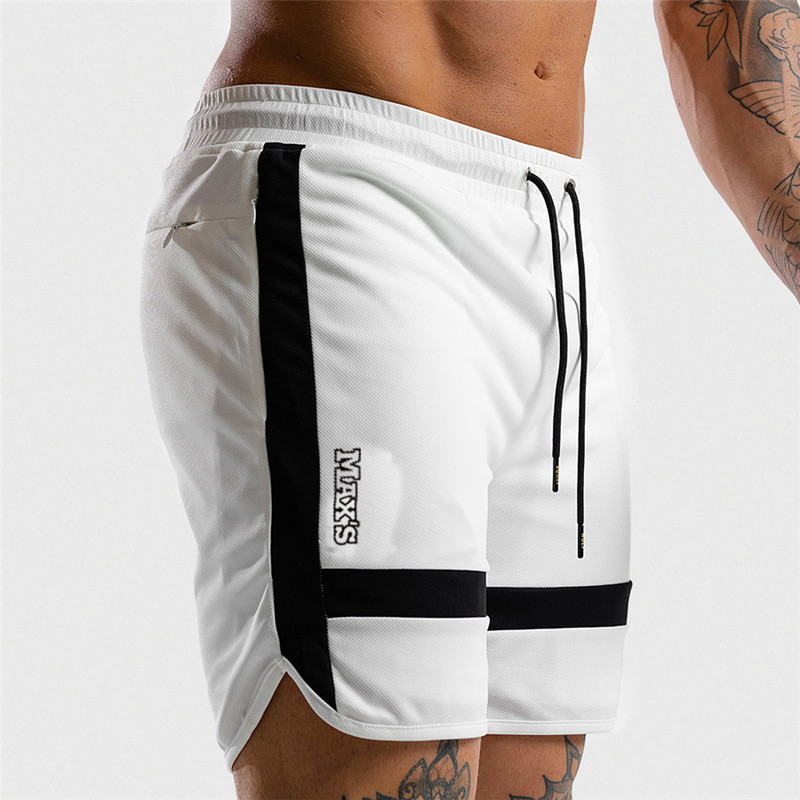 Pantaloni scurti sport pentru bărbați Pantaloni scurți de vară pentru plajă Antrenament Pantaloni scurți pentru culturism Pantaloni scurți de vară Antrenament Fitness GYMS Pantaloni scurti