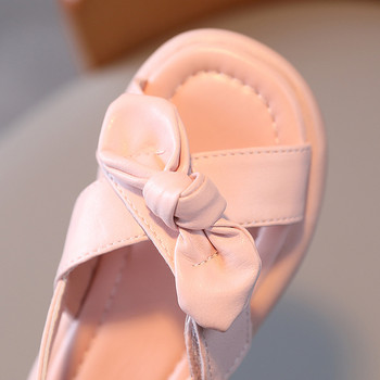 Детски обувки Обувки за момичета Обувки за принцеси Модни сандали за момичета Детски обувки с кръстосани връзки Плъзгачи Летни сандали за момичета с панделка F04264