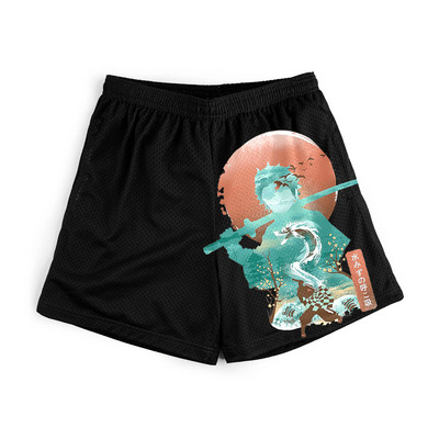 Japanske anime kratke hlače za trčanje, ljetne kratke hlače za plažu, široke, ležerne dnevne kratke hlače za teretanu za muškarce, kratke hlače za trčanje s 3D vragovim printom