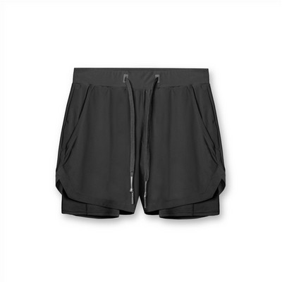 Nauji bėgimo šortai vyrams su pamušalu 2022 m. vasaros greito džiūvimo sportiniai šortai Vyriški 2 viename kūno rengybos treniruočių sportiniai šortai vyrams