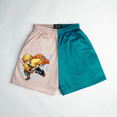 Ležerne anime kratke hlače Muškarci Ženske mrežaste brzosušeće kratke hlače za teretanu Ružičaste modne prevelike kratke hlače za fitness vježbanje Trčanje Ljeto