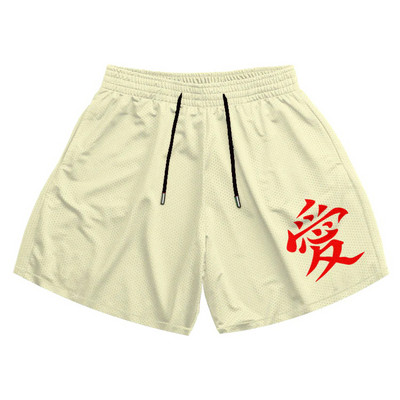 Ležerne anime kratke hlače Muškarci Ženske mrežaste brzosušeće kratke hlače za teretanu Ružičaste modne prevelike kratke hlače za fitness vježbanje Trčanje Ljeto