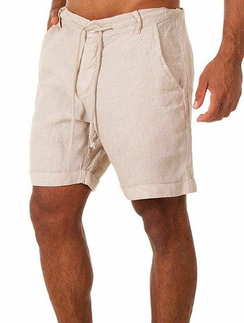 Νέο ανδρικό βαμβακερό λινό παντελόνι Αντρικό καλοκαιρινό αναπνεύσιμο μονόχρωμο λινό παντελόνι γυμναστικής Streetwear S-4XL