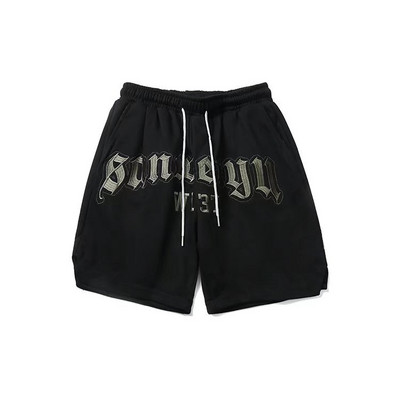 Αμερικανικό κεντημένο σορτς Ανδρικό Καλοκαιρινό Street Hip Hop Loose Trendy Sports Casual ίσιο παντελόνι με πέντε πόδια