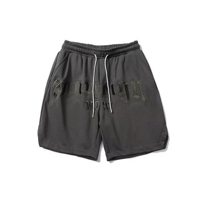 Αμερικανικό κεντημένο σορτς Ανδρικό Καλοκαιρινό Street Hip Hop Loose Trendy Sports Casual ίσιο παντελόνι με πέντε πόδια