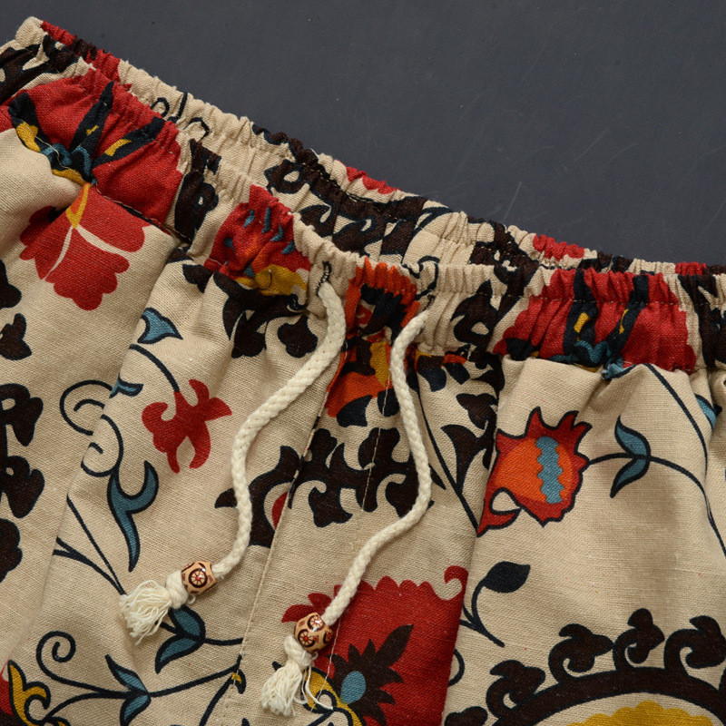 Ležerne kratke hlače Muške ljetne pamučne lanene modne muške kratke hlače široke brzo sušeće muške kratke hlače Ulična odjeća Muške kratke hlače visoke kvalitete