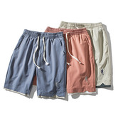 Pantaloni scurți pentru bărbați de vară 2023, pantaloni scurți de sport de baschet, ocazional, pantaloni de plajă, de culoare solidă, la tendință, la uscare rapidă, din mătase, pantaloni scurți de dimensiuni mari