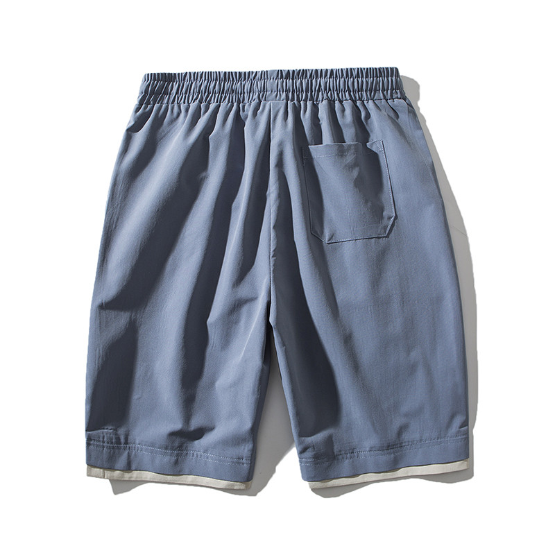 Pantaloni scurți pentru bărbați de vară 2023, pantaloni scurți de sport de baschet, ocazional, pantaloni de plajă, de culoare solidă, la tendință, la uscare rapidă, din mătase, pantaloni scurți de dimensiuni mari