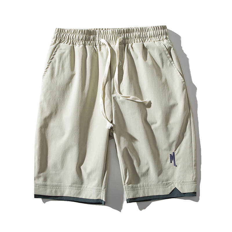 Pantaloni scurți pentru bărbați de vară 2023, pantaloni scurți de sport de baschet, ocazional, pantaloni de plajă, de culoare solidă, la tendință, la uscare rapidă, din mătase, pantaloni scurți de dimensiuni mari