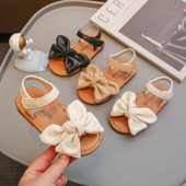 Eleganti pantofi mari cu nod fluture pentru copii Sandale pentru bebelusi cu varf deschis Fete 2023 Vara Noua pantofi casual de plaja petrecere pentru copii G03241