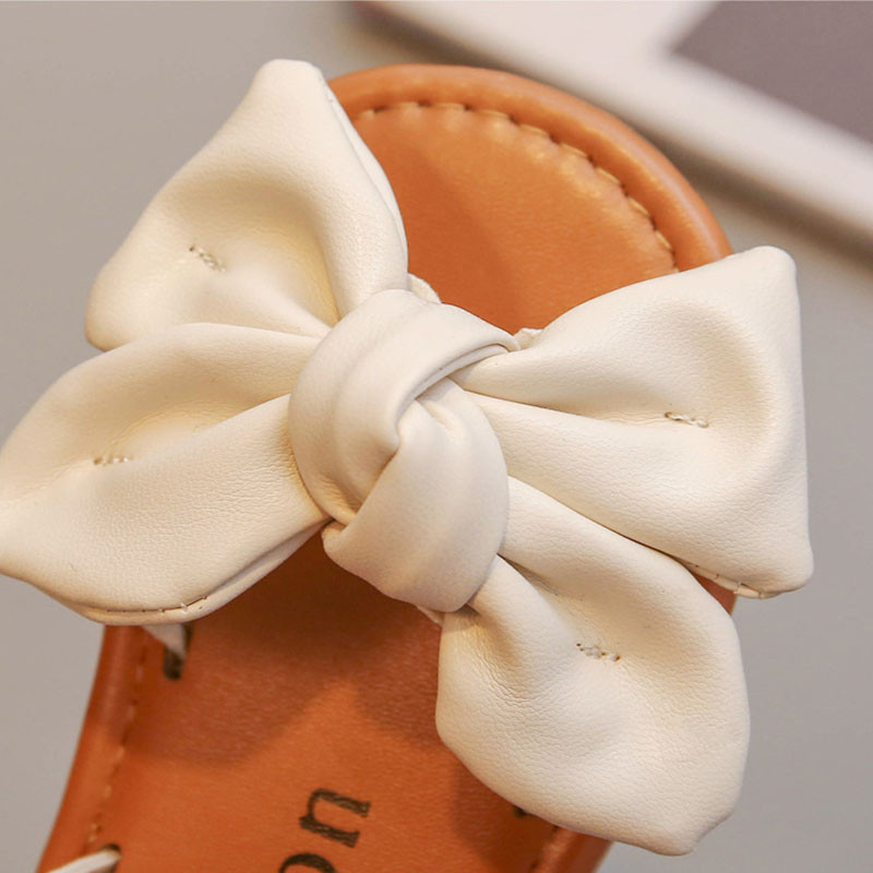 Eleganti pantofi mari cu nod fluture pentru copii Sandale pentru bebelusi cu varf deschis Fete 2023 Vara Noua pantofi casual de plaja petrecere pentru copii G03241