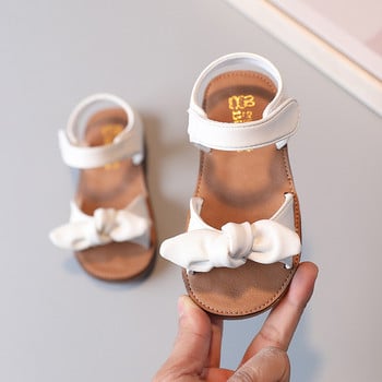 Βρεφικά πέδιλα για κοριτσάκια Παιδικά παπούτσια παραλίας 2023 Καλοκαίρι Νέα Παιδικά Επώνυμα σανδάλια Απαλή μόδα με φιόγκο Απλή Κλασική Άνετα Χαριτωμένα