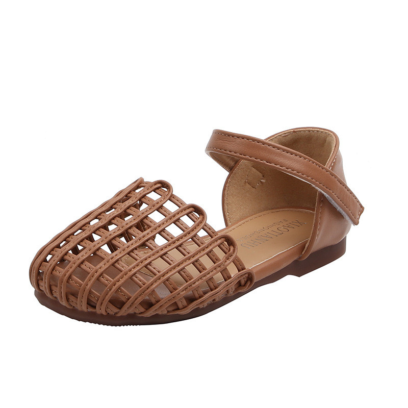 Sandale pentru fete Vară Nou 1-12 ani Bebeluși Copii Sandale cu talpă moale țesute cu vârfuri închise Copii Fete Pantofi cu goluri prințesă