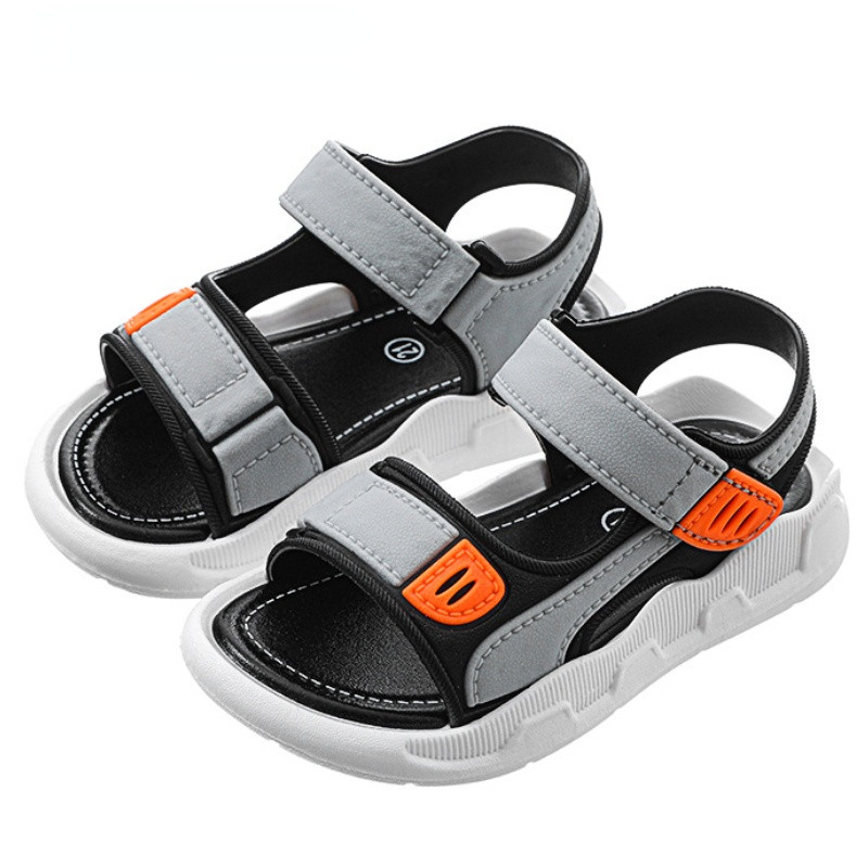 Vasariniai vaikiški sandalai kvėpuojantys berniukų basutės Minkšti patogūs vaikiški batai lauko paplūdimio vaikams lengvi sandalai